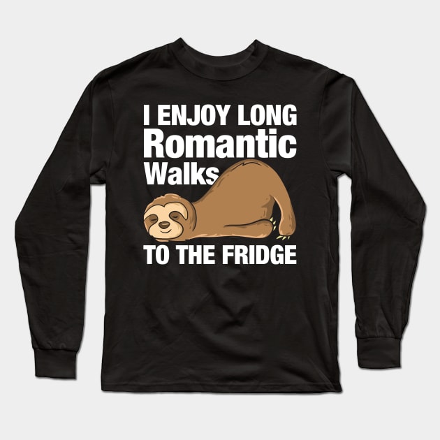 Funny Sloth Saying Sloth Meme Lazy Sloth Long Sleeve T-Shirt by EQDesigns